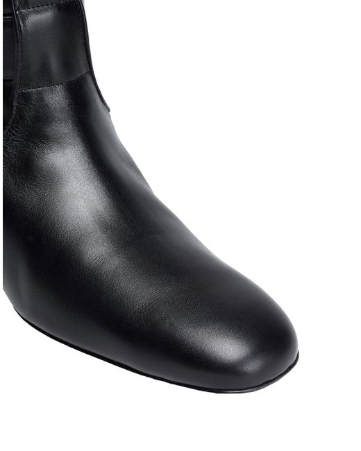 Roger Vivier Black Boot Leather