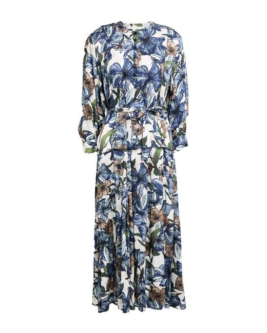 High Blue Use Midi Dress Rayon