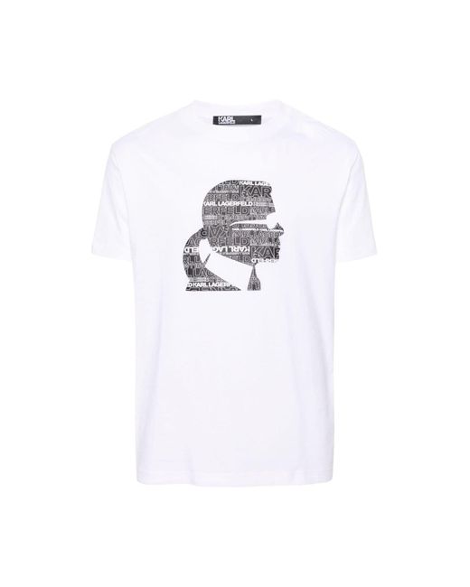 Camiseta Karl Lagerfeld de hombre de color White