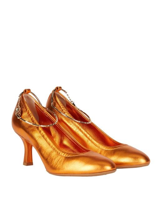 Casadei Orange Pumps