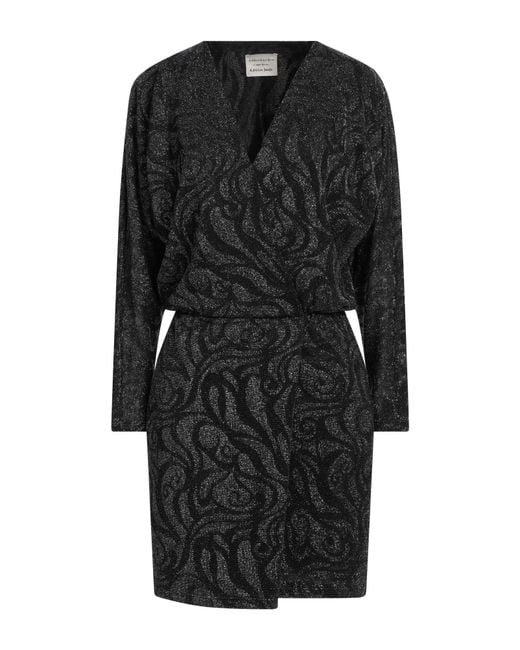 ALESSIA SANTI Black Mini Dress Polyester