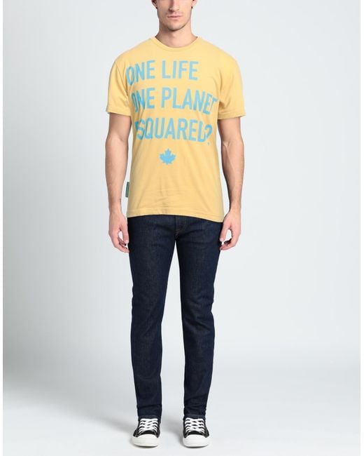 DSquared² Yellow T-shirt for men