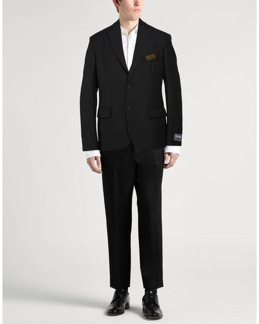 Versace Jeans Couture Black Blazer Polyester, Viscose for men