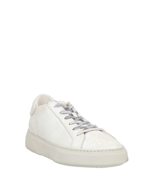 Crime London White Sneakers Leather for men