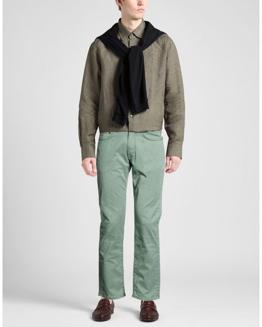 Boglioli Green Trouser for men