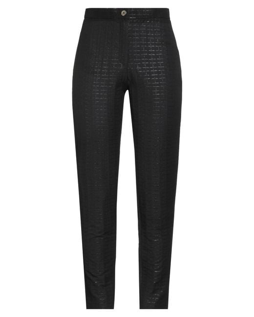 Caractere Black Pants Cotton, Polyamide, Polyester, Elastane
