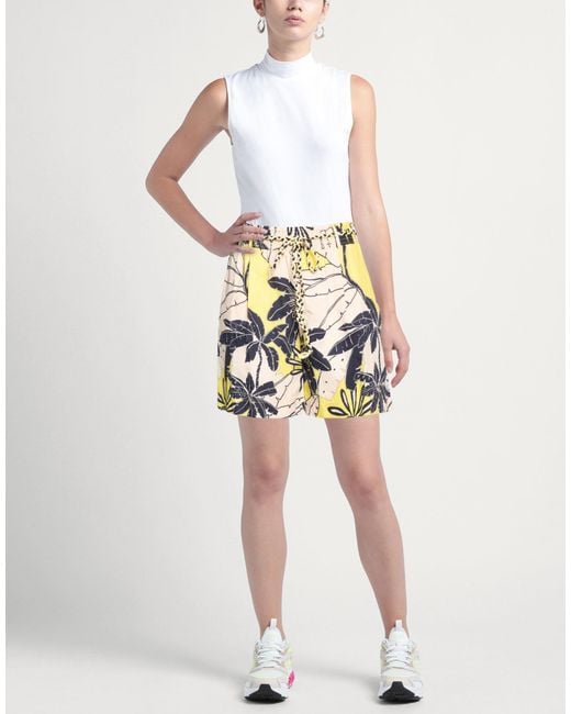 Twinset Metallic U&B Shorts & Bermuda Shorts Cotton