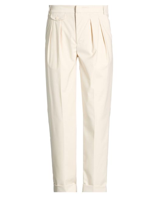 Bonheur Natural Cream Pants Polyester, Viscose, Elastane for men