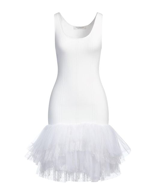 Philosophy Di Lorenzo Serafini White Midi-Kleid