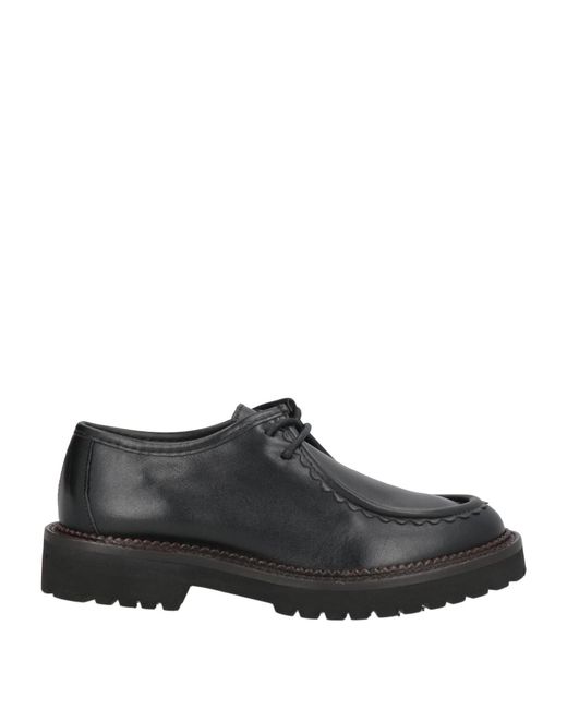 CHAMP DE FLEURS® Black Lace-Up Shoes