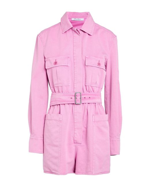Max Mara Pink Sfilata Playsuit Cotton