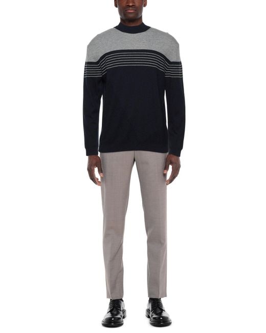 Alpha Studio Blue Turtleneck for men