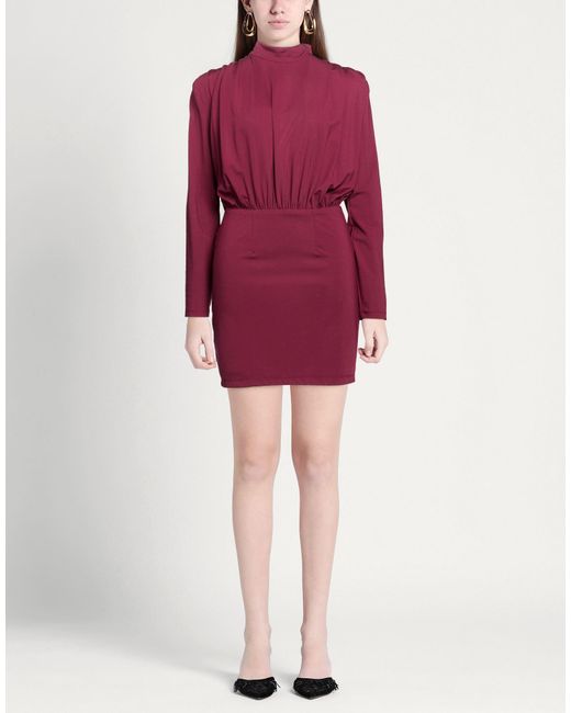 ACTUALEE Purple Mini Dress