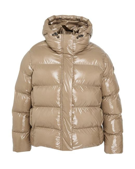Napapijri Natural Khaki Puffer Polyamide for men