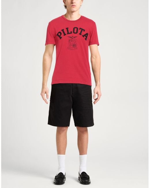Aeronautica Militare Red T-Shirts for men