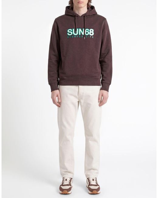 Sun 68 Brown Sweatshirt for men