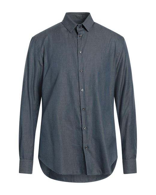 Mens armani hotsell denim shirt