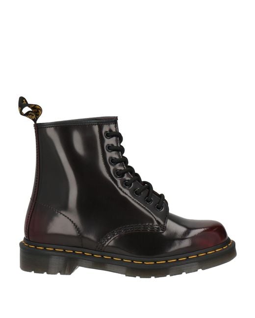 Dr. Martens Black 1460 Arcadia Plum Ankle Boots Leather