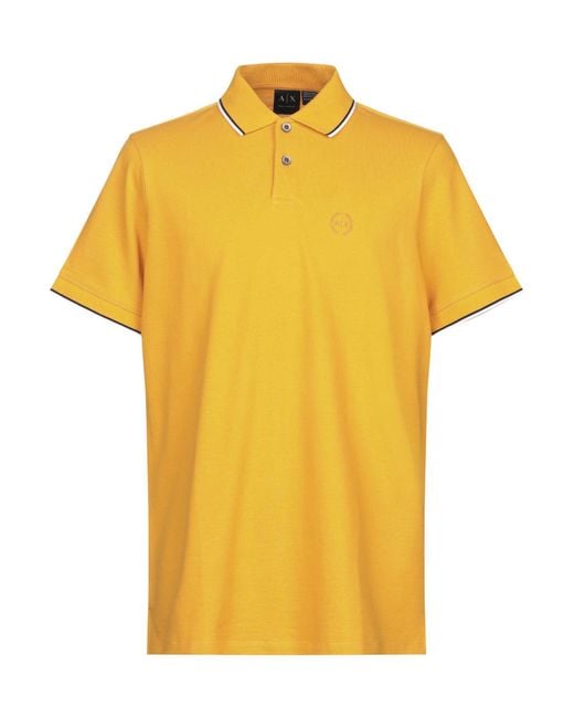 Armani Exchange Yellow Polo Shirt for men