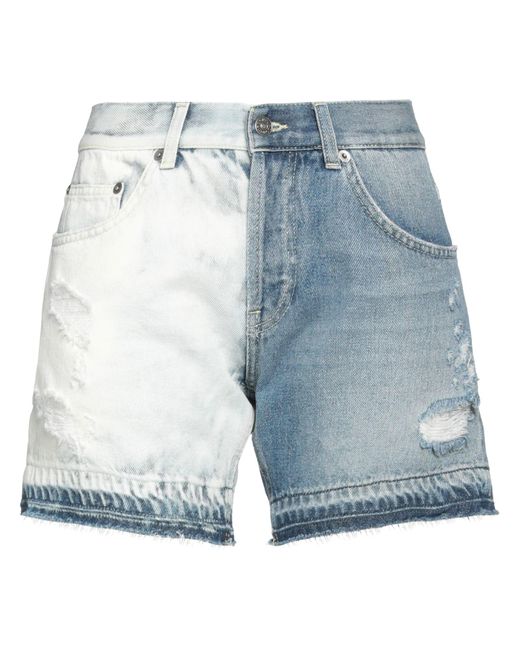 Dondup Blue Denim Shorts Organic Cotton