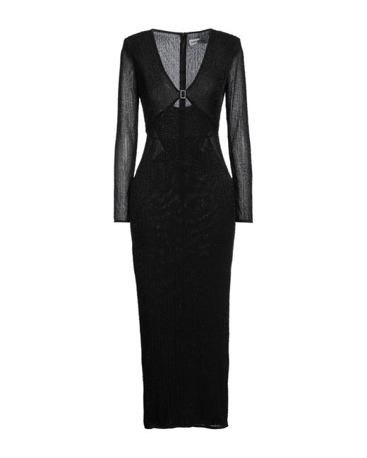 Vestito Midi di Self-Portrait in Black