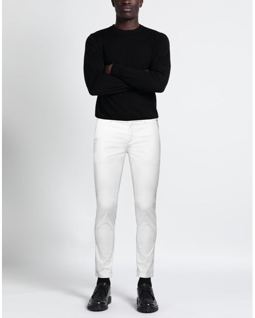 Yan Simmon White Trouser for men