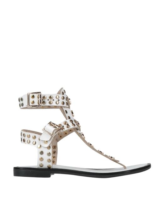 Islo Isabella Lorusso White Thong Sandal Cowhide