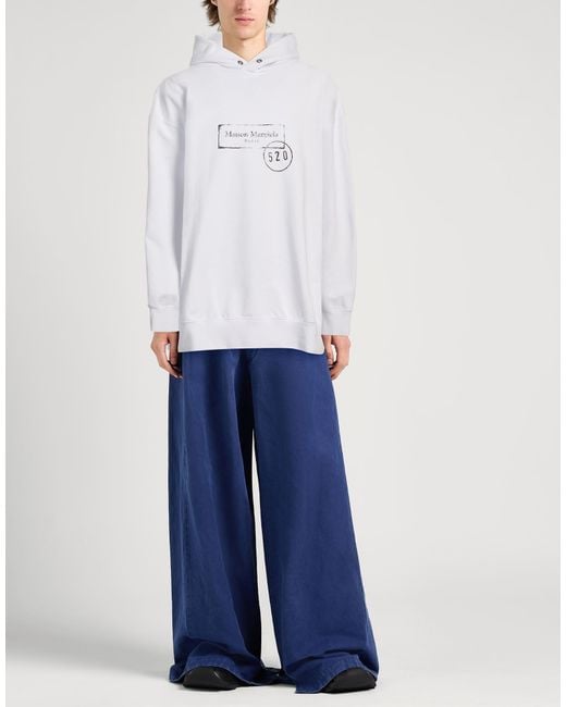 Maison Margiela White Sweatshirt Cotton for men