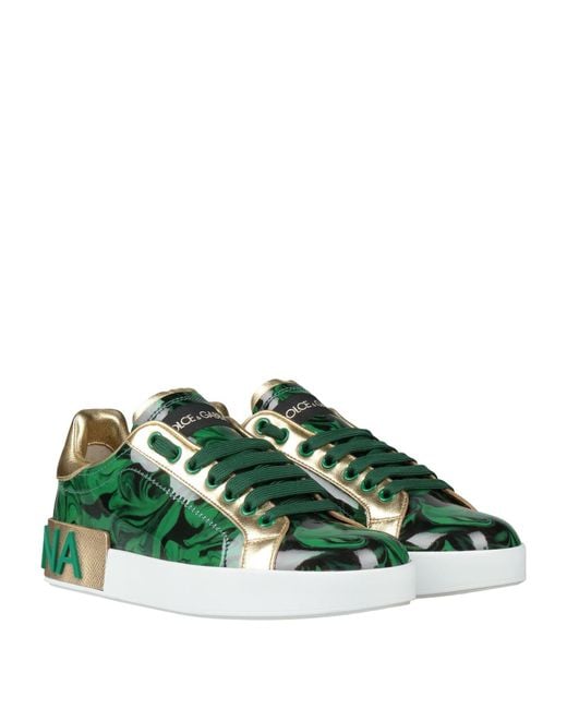 Dolce & Gabbana Green Sneakers Leather