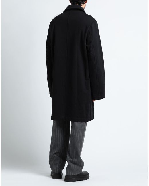 Dries Van Noten Black Overcoat & Trench Coat for men
