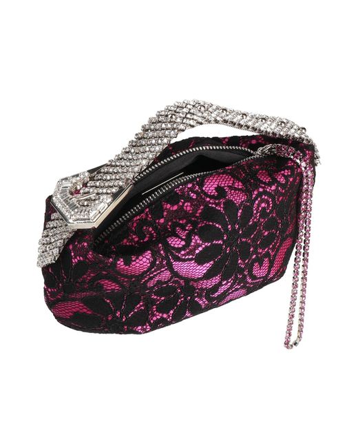 Gedebe Pink Fuchsia Handbag Textile Fibers