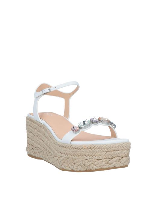 Guess White Espadrilles Soft Leather