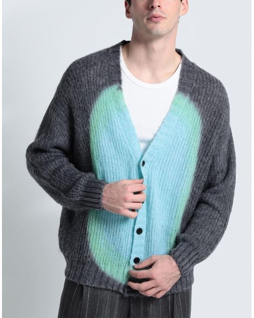 MSGM Blue Cardigan for men