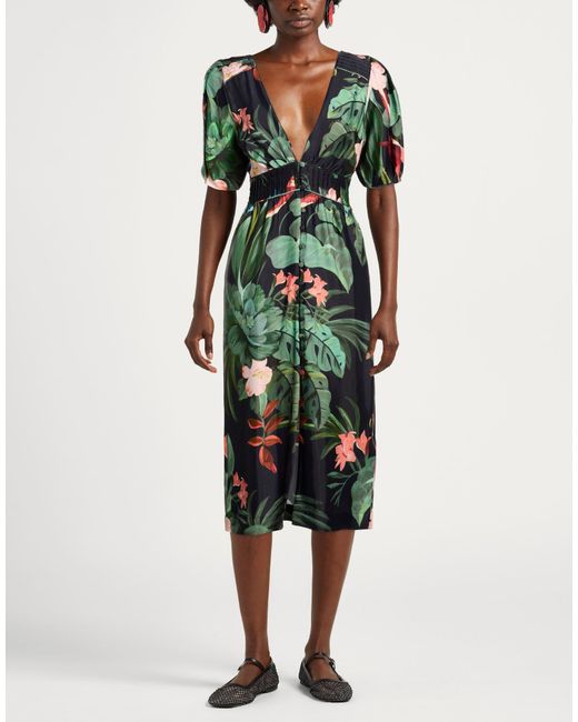Farm Rio Green Midi Dresses