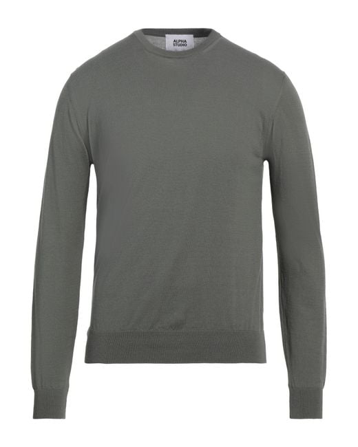 Pullover Alpha Studio pour homme en coloris Gray