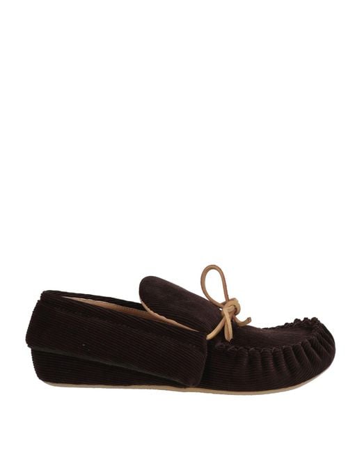 J.W. Anderson Black Chocolate Loafers Textile Fibers
