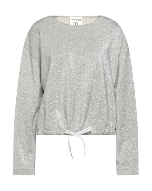 Semicouture Gray Sweatshirt