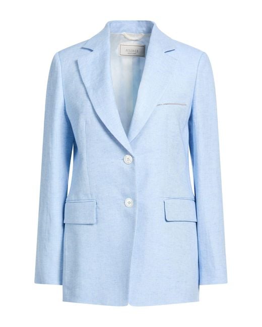 Peserico Blue Blazer Linen