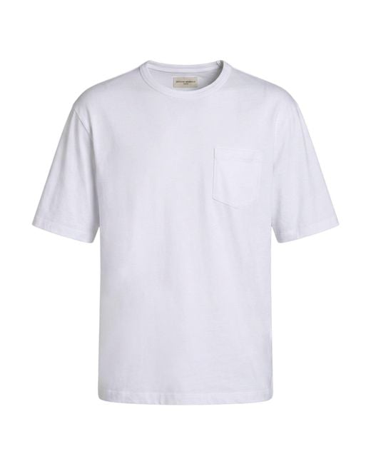 Officine Generale White T-Shirt Cotton, Modal for men