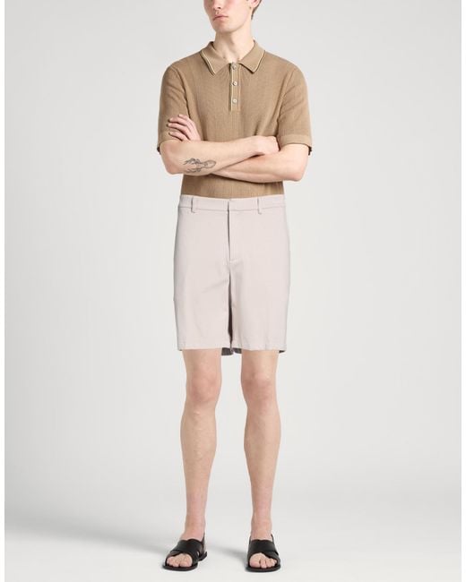 Alpha Studio Natural Light Shorts & Bermuda Shorts Viscose, Polyamide, Elastane for men