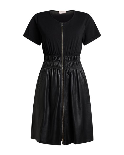 Liu Jo Black Mini Dress Polyester, Polyurethane