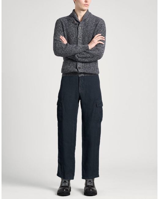 120% Lino Blue Pants Linen for men