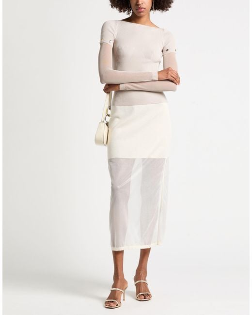 Sportmax White Sweater Viscose, Polyester
