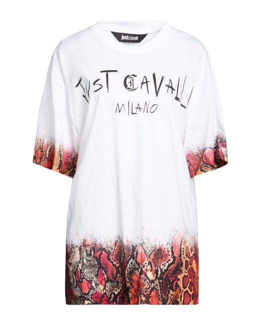 Just Cavalli White T-Shirt Cotton