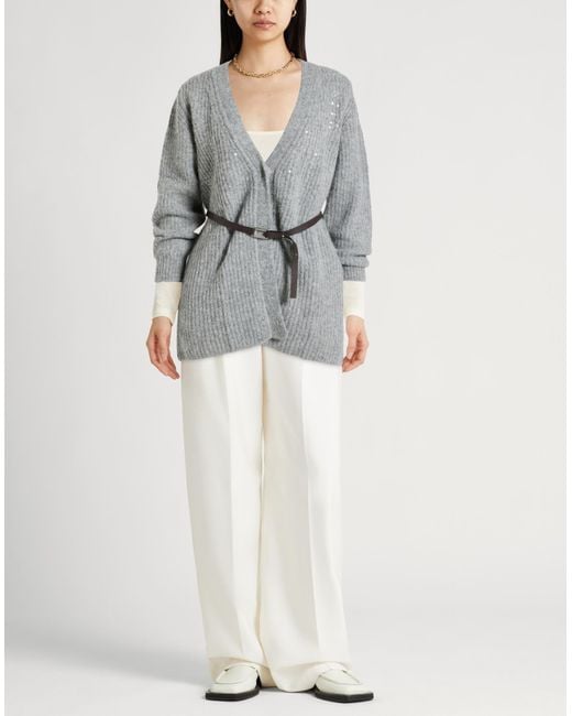 Peserico Gray Cardigans