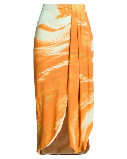 Jonathan Simkhai Orange Maxi Skirts