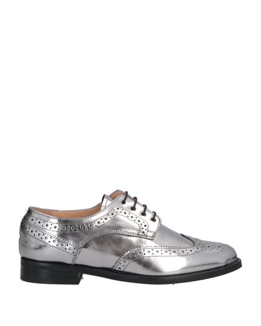 Stele White Lace-up Shoes