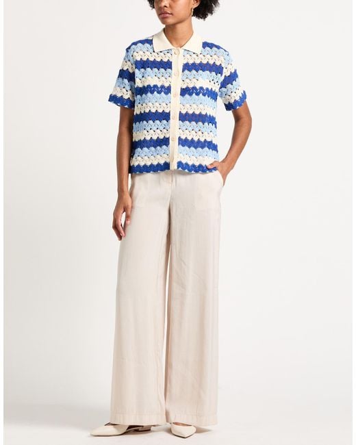 Mc2 Saint Barth Blue Shirt Polyester, Cotton
