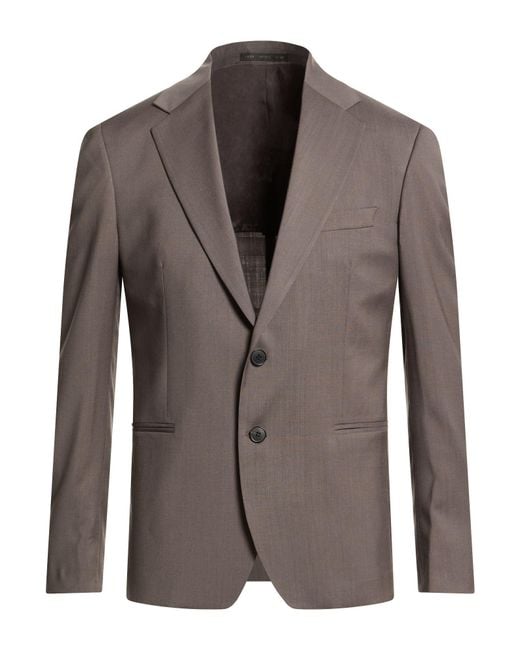 Low Brand Brown Blazer Virgin Wool for men