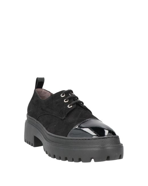 KARIDA Black Lace-Up Shoes Leather